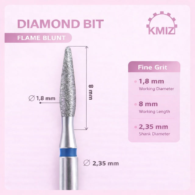 Diamond Nail Bit Blue Flame KMIZ 1.8P-10C/T