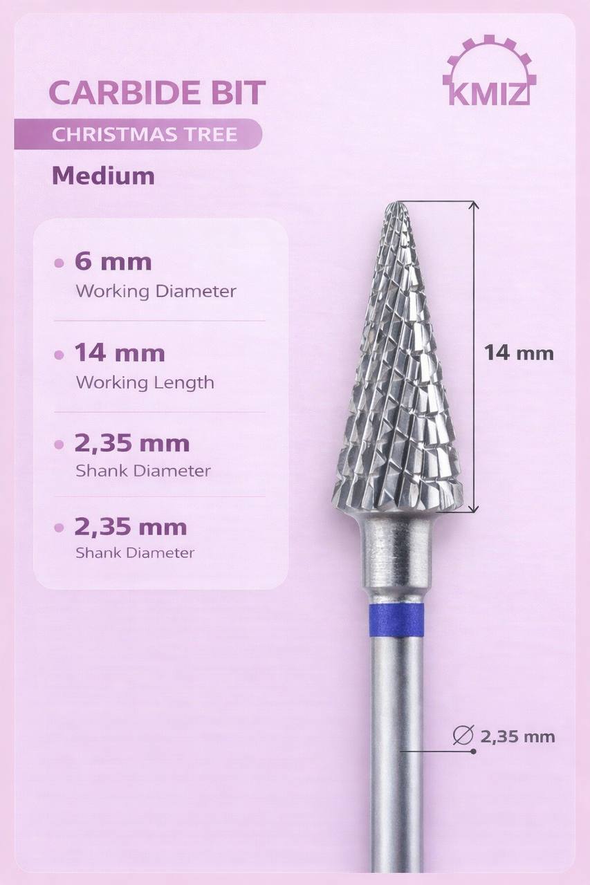 Carbide Nail Bit Green Christmas Tree KMIZ 060-C TBC L14