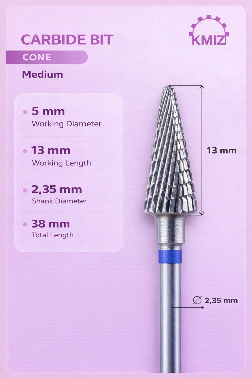 Carbide Nail Bit Blue Cone KMIZ 050-C TBC L13