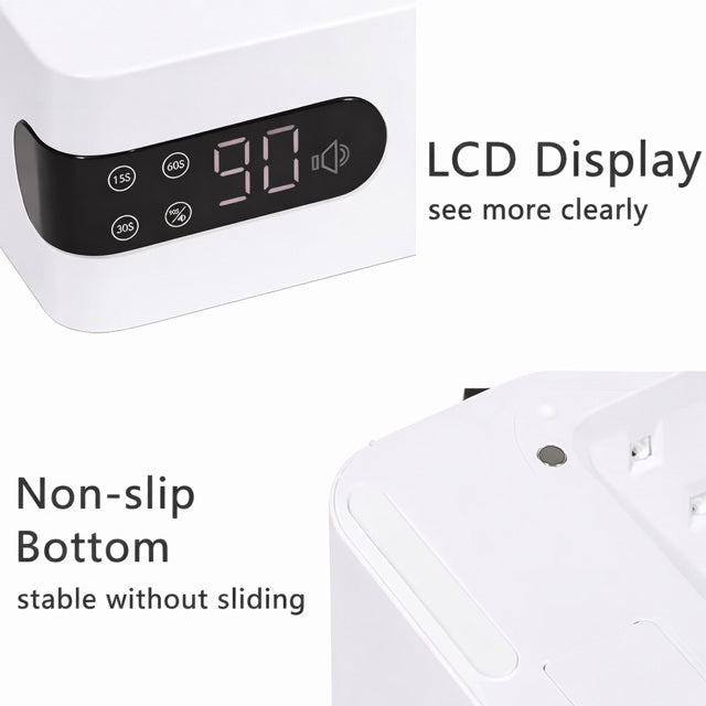 Professional Cordless UV LED Nail Lamp 45 Beads Smart Sensor LCD Display Fast Gel Curing