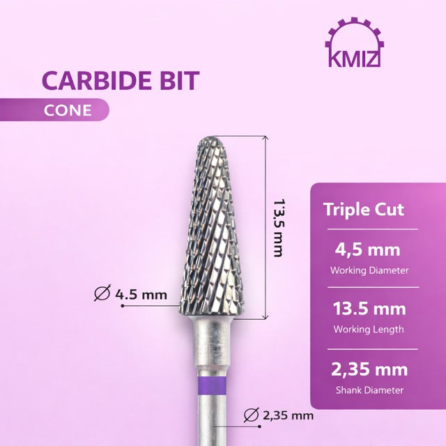Carbide Nail Bit Purple Cone KMIZ 045 L13,5