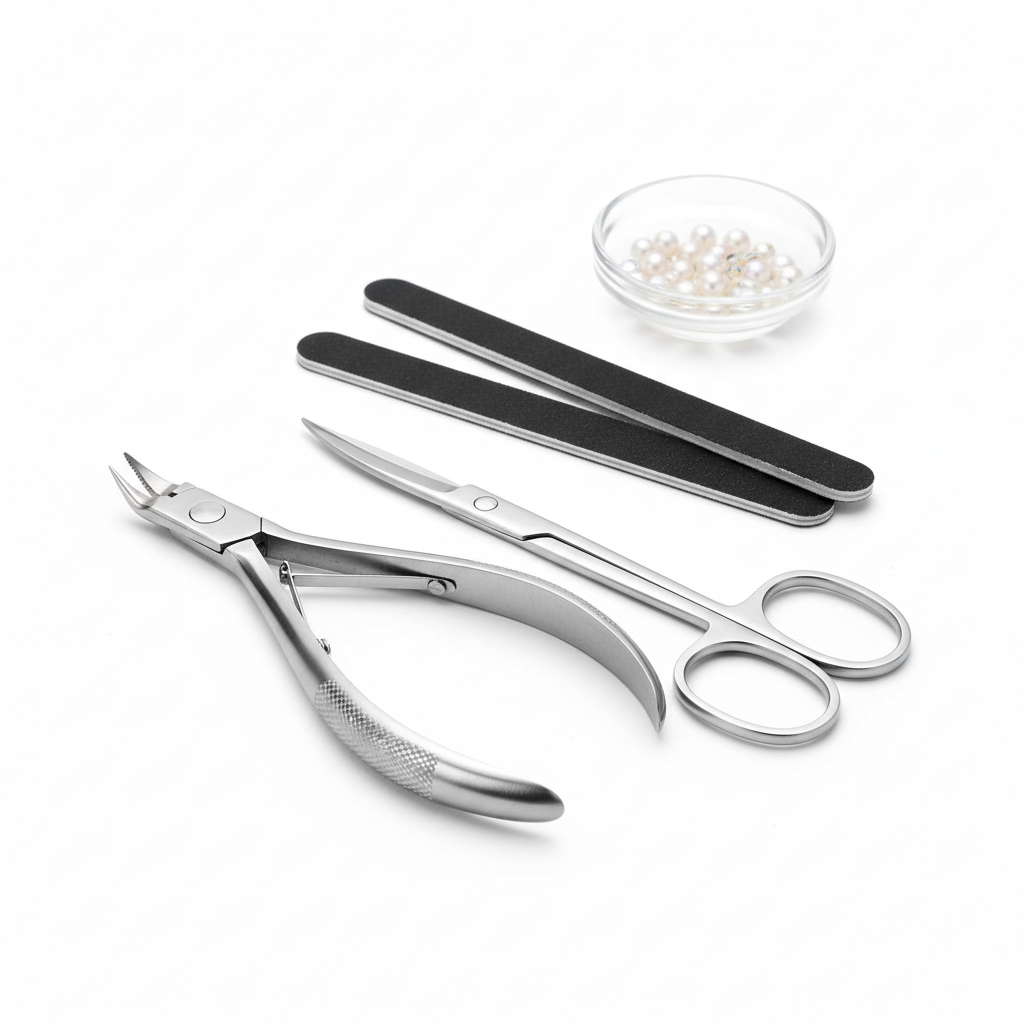 Nippers and scissors image for manucure prouduct create it fr the collection, imagea ratio square