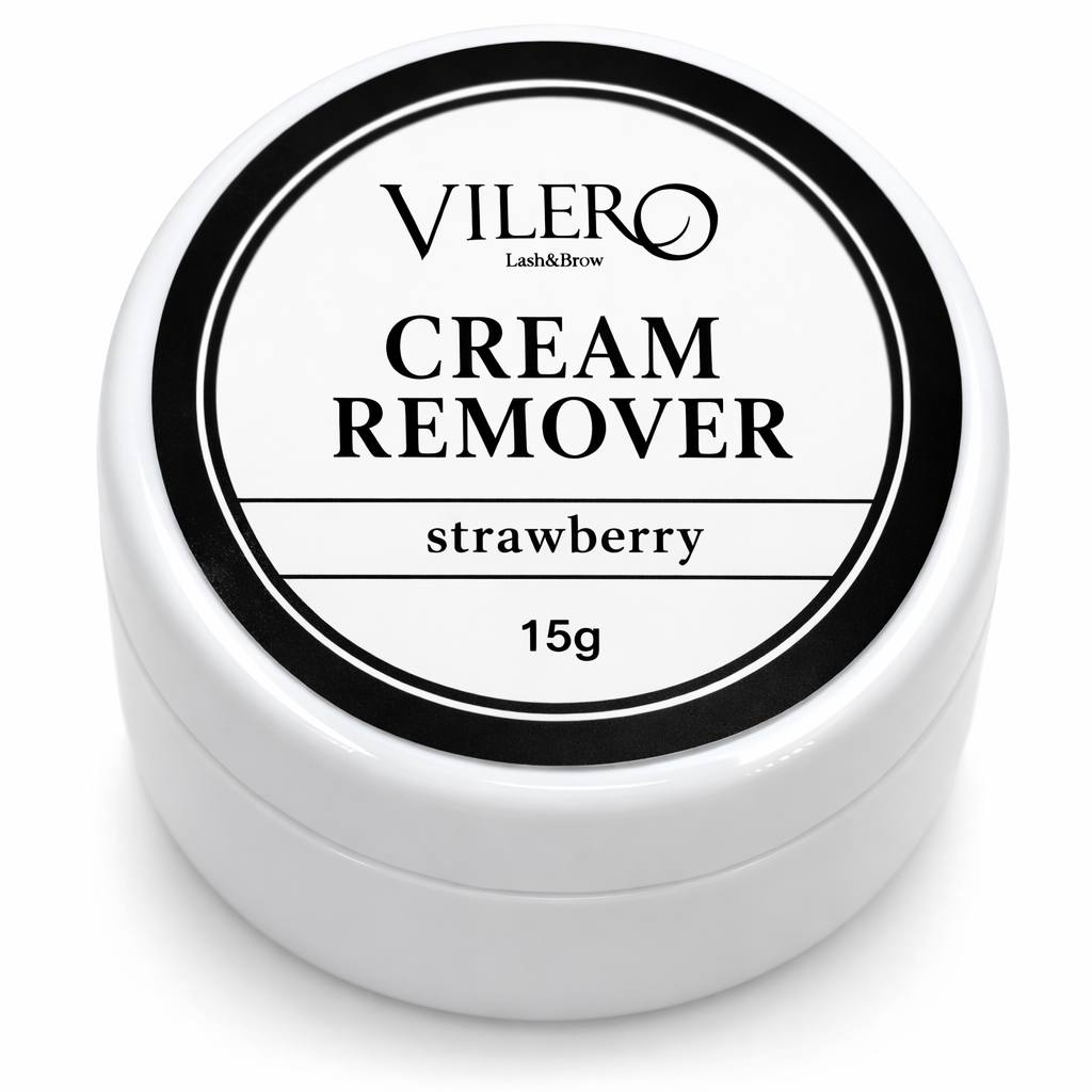 VILERO Strawberry Cream Remover for Eyelash Extensions 15g
