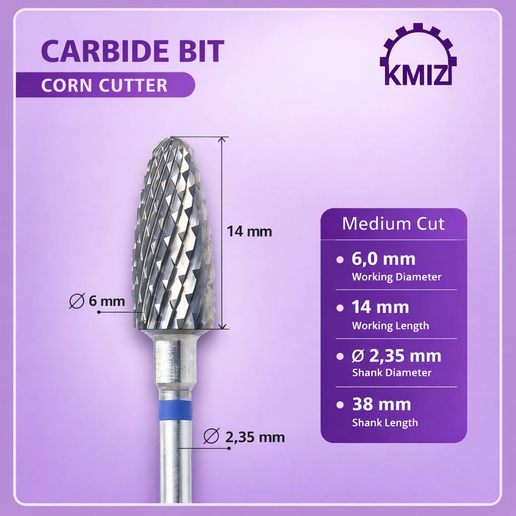 KMIZ Carbide Bit Corn Blue Cutter Medium 6.0-C TBC L14